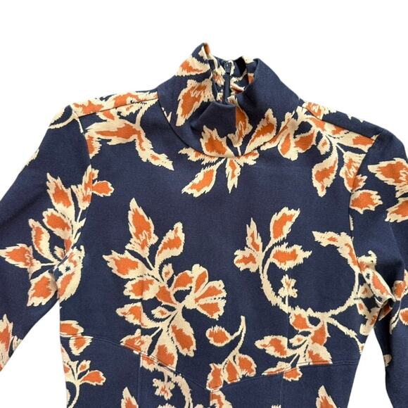 Tanya Taylor Floral Thea Dress in Blue, Size S - Picture 5 of 7